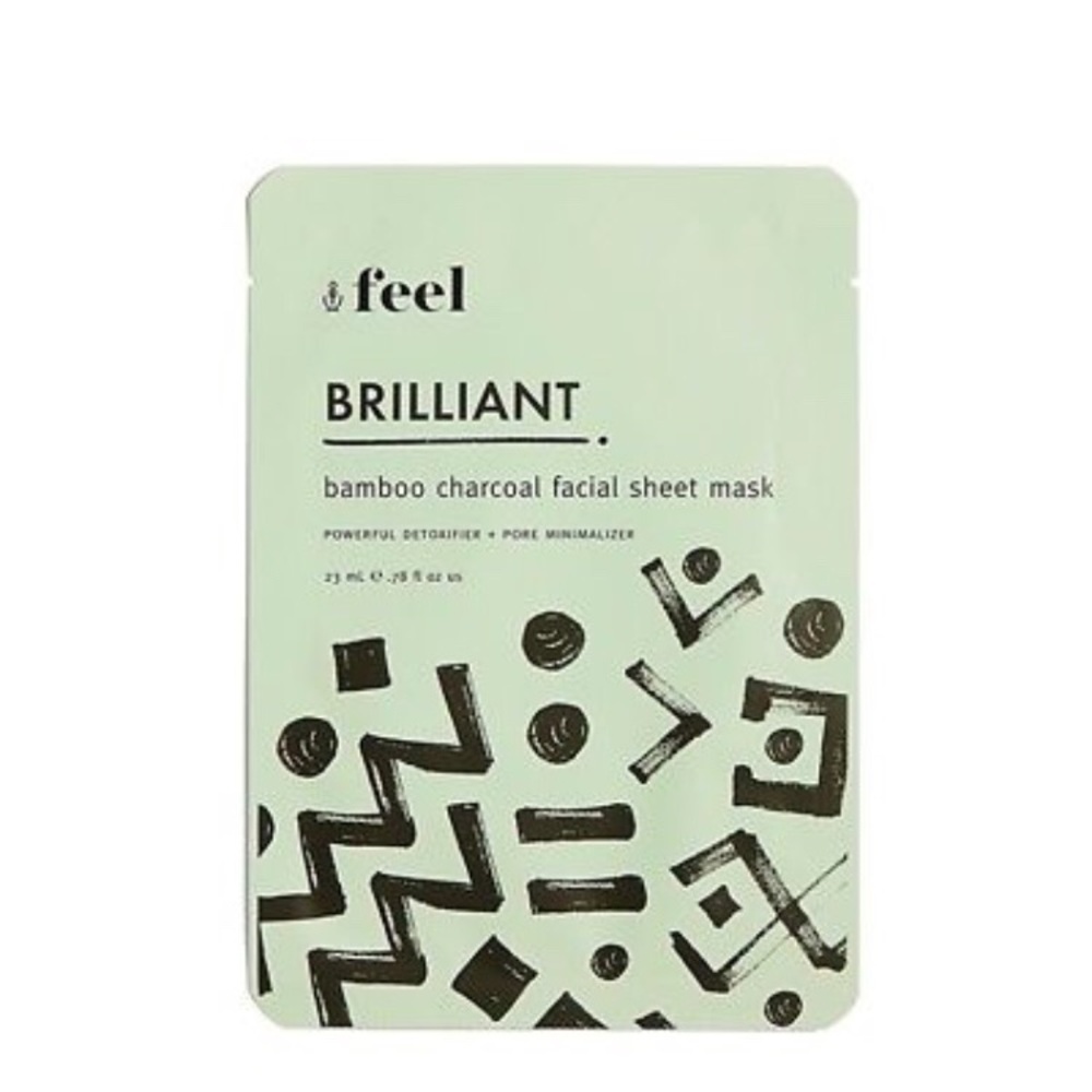 Feel Brilliant Bamboo Charcoal Facial Sheet Mask